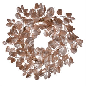 Vickerman 24&quot Cafe Latte Artificial Dogwood Glitter Wreath
