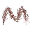 Vickerman 6' Cafe Latte Artificial Eucalyptus Glitter Garland