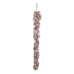 Vickerman 59&quot Taupe Artificial Eucalyptus Garland.