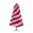 Vickerman 9' Candy Cane Artificial Pine Tree with Pure White and Red LED Lights