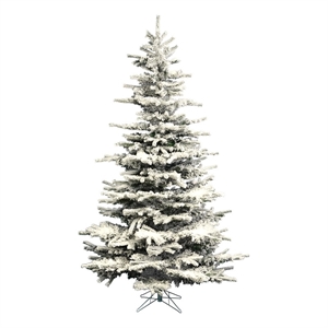 Vickerman 6.5' Flocked Sierra Fir Artificial Christmas Tree Unlit