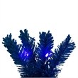 Vickerman 9' Flk Turquoise Fir Artificial Garland. Turquoise LED Mini Lights.