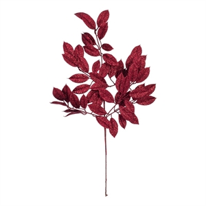 Vickerman 31&quot Burgundy Artificial Gardenia Glitter Spray. 2 per bag.