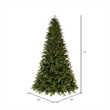 Vickerman 7.5' Douglas Fir Artificial Christmas Tree. Warm White LED Lights