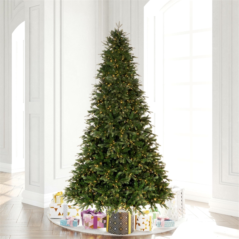 Vickerman 7.5' Douglas Fir Artificial Christmas Tree. Warm White LED Lights