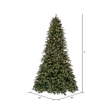 Vickerman 9' Green Douglas Fir Artificial Christmas Tree. Warm White LED Lights