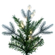 Vickerman 7.5' Frosted Douglas Fir Artificial Slim Tree. Warm White LED Lights