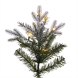 Vickerman 10' Frosted Douglas Fir Artificial Slim Tree. Warm White LED Lights