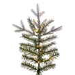 Vickerman 6.5' Frosted Douglas Fir Artificial Tree. Warm White LED Lights