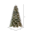 Vickerman 6.5' Frosted Douglas Fir Artificial Tree. Warm White LED Lights