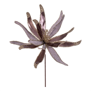 Vickerman 24&quot Pewter Metallic and Frosted Glitter Papyrus. 2 per bag.