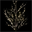 Vickerman 6' White Birch Twig Tree. Warm White 3mm Wide Angle LED lights.