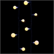 Vickerman 400 Light Warm White LED Indoor/Outdoor Three Size Cherry Light Set.