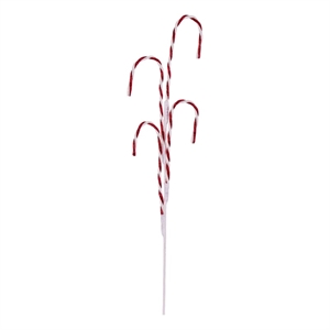 Vickerman 29&quot Red and White Candy Cane Glitter Spray (Set of 6)