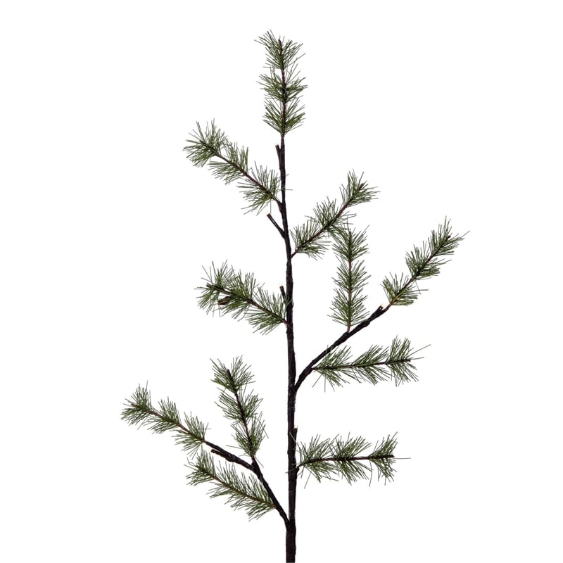 Vickerman 5' Green Mini Pine Twig Tree. Warm White 3mm Wide Angle LED lights.