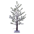 Vickerman 3' Green Frosted Mini Pine Twig Tree. Warm White LED lights