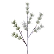 Vickerman 4' Green Frosted Mini Pine Twig Tree. Warm White LED lights