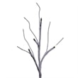 Vickerman 2' Brown Frosted Twig Tree. Battery Operated Warm White LED lights