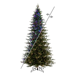 Vickerman 9' Kamas Fraser Fir Artificial Tree. LED Color Changing Lights