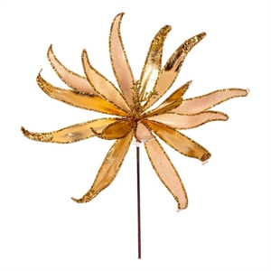 Vickerman 24&quot Gold Metallic and Frosted Glitter Papyrus. 2 per bag.