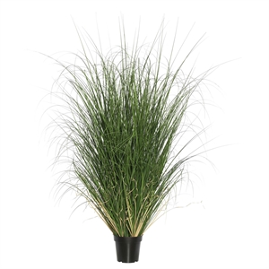 Vickerman 60&quot PVC Artificial Potted Green Curled Grass.