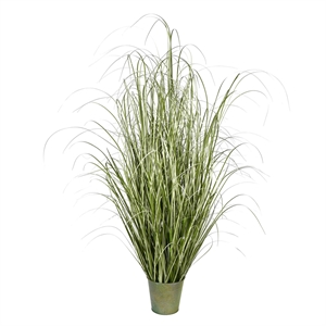 Vickerman 59&quot Artificial Potted Native Green Grass.