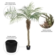 Vickerman 6' Artificial Green Potted Pheonix Palm Tree.