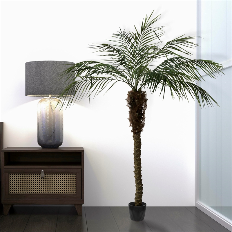 Vickerman 6' Artificial Green Potted Pheonix Palm Tree.