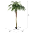 Vickerman 8' Artificial Green Potted Phoenix Palm Tree.