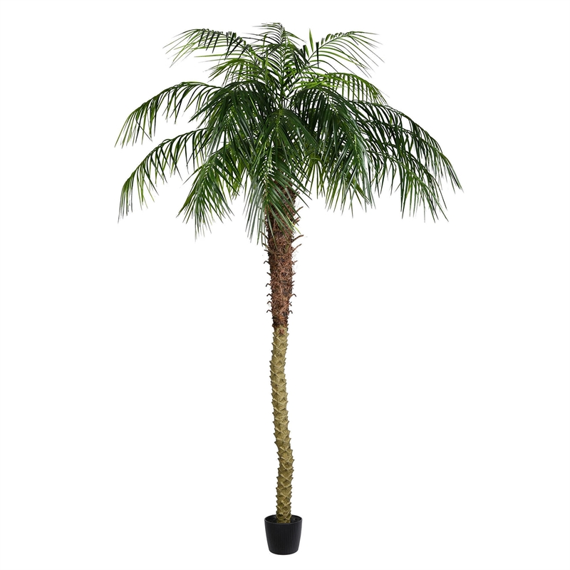 Vickerman 8' Artificial Green Potted Phoenix Palm Tree.