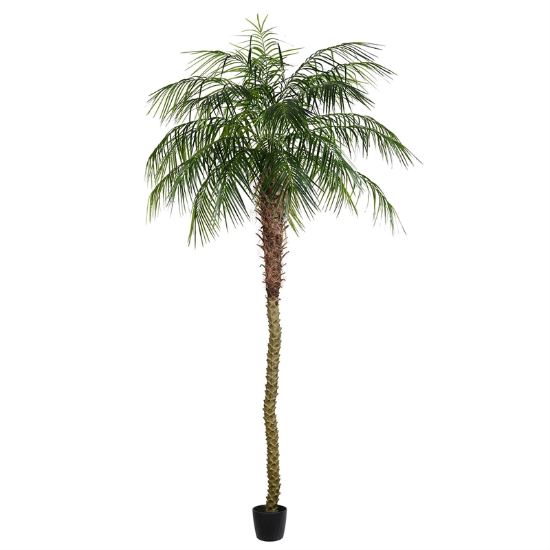 Vickerman 9' Artificial Green Potted Phoenix Palm Tree.