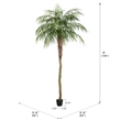 Vickerman 9' Artificial Green Potted Phoenix Palm Tree.