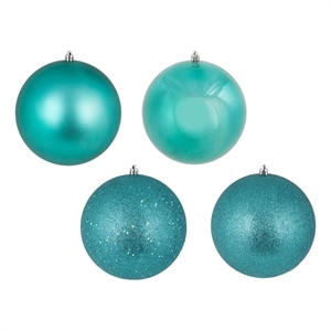 Vickerman 4&quot Teal 4 Finish Ball Asst 12/Bx