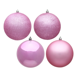 Vickerman 4&quot Pink Ball 4 Finish Asst 12/Bx