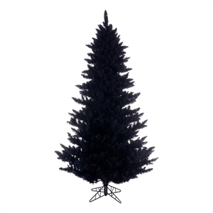 Vickerman 7.5' x 53&quot Flocked Black Fir 1634T
