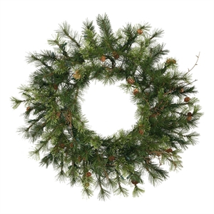 Vickerman 30&quot Mixed Country Pine Wreath 120T