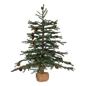 Vickerman 24&quot Carmel Pine w/Cones 480T Burlap Base