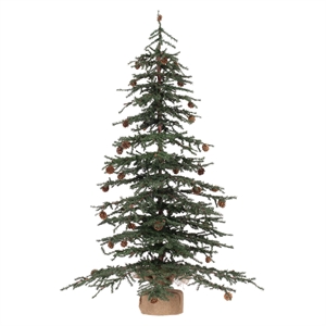 Vickerman 42&quot Carmel Pinew/Cones 1241T Burlap Base