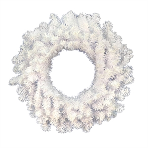 Vickerman 24&quot Crystal White Wreath 110 Tips