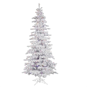 Vickerman 7.5' x 43&quot Flkd White Slim LED 550MU