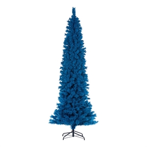 Vickerman 6.5' x 27&quot Flocked Turquoise Pencil 555T