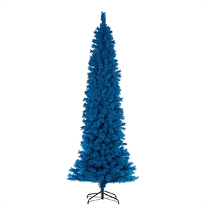 Vickerman 7.5' x 35&quot Flocked Turquoise Pencil 699T