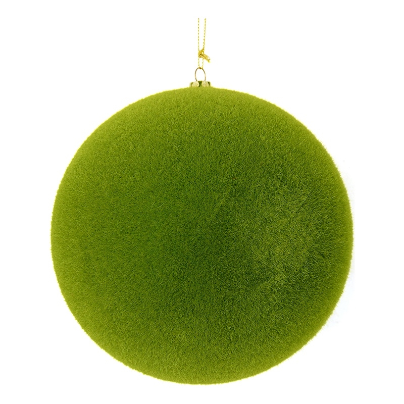 Vickerman Traditional Shatterproof Plastic Ball Ornament in Moss Green