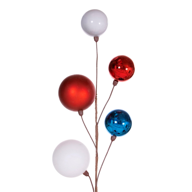 Vickerman Traditional Plastic Branched Ball Ornament Garland in Multi-Color