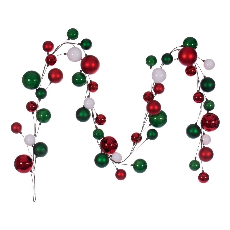 Vickerman 10 in. Shiny Ball Ornament Red