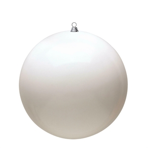 Vickerman 20&quot Giant White Shiny Ornament