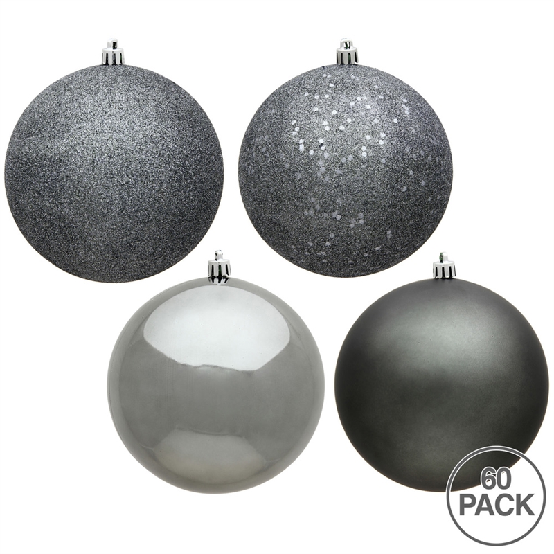 2.4 Pewter Ball 4 Finish Asst 60/Bx