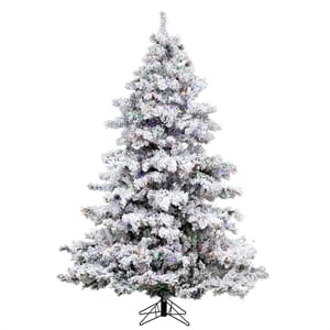 Vickerman Plastic Alaskan Christmas Tree with 900 LED Lights in White