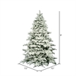 Vickerman Plastic Pine Christmas Tree with 2059 PVC Tips in White