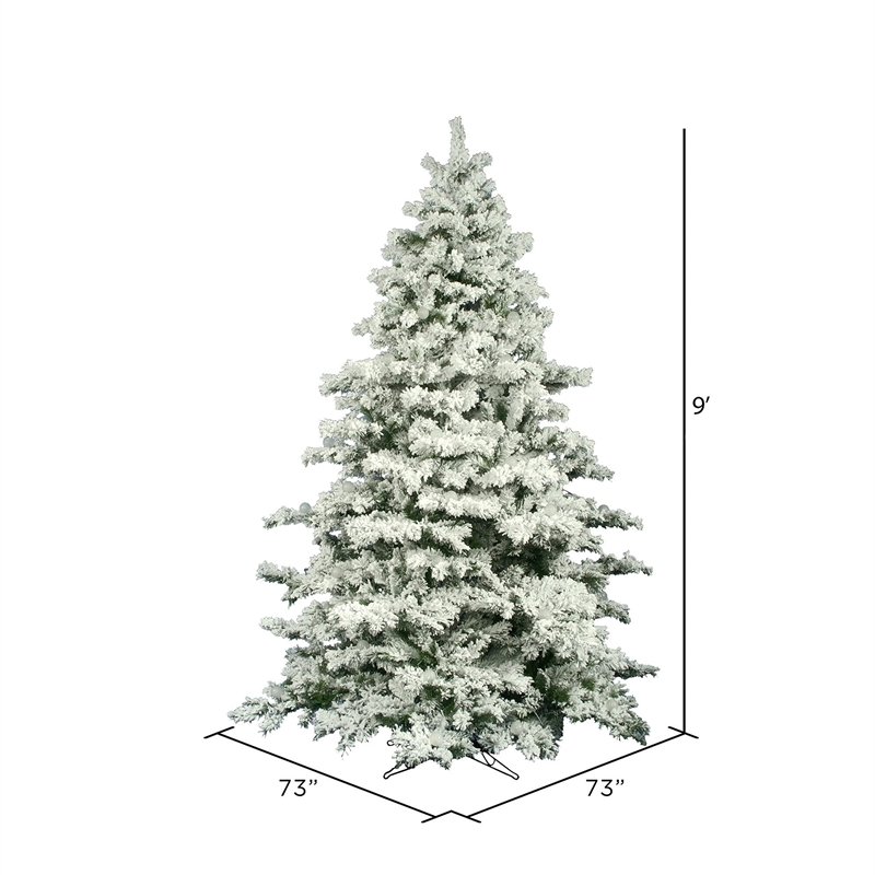 Vickerman Plastic Pine Christmas Tree with 2059 PVC Tips in White